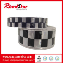PVC reflective checker tape for police